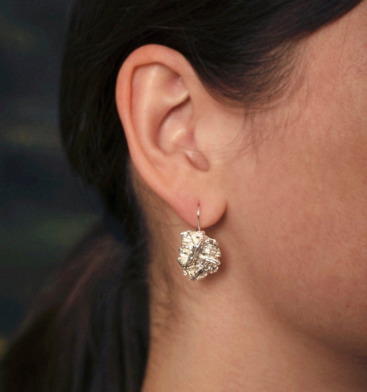 Boucles d'oreilles Écorces puce dormeuse AR