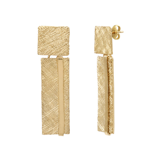 Boucles d'oreilles Striées OR