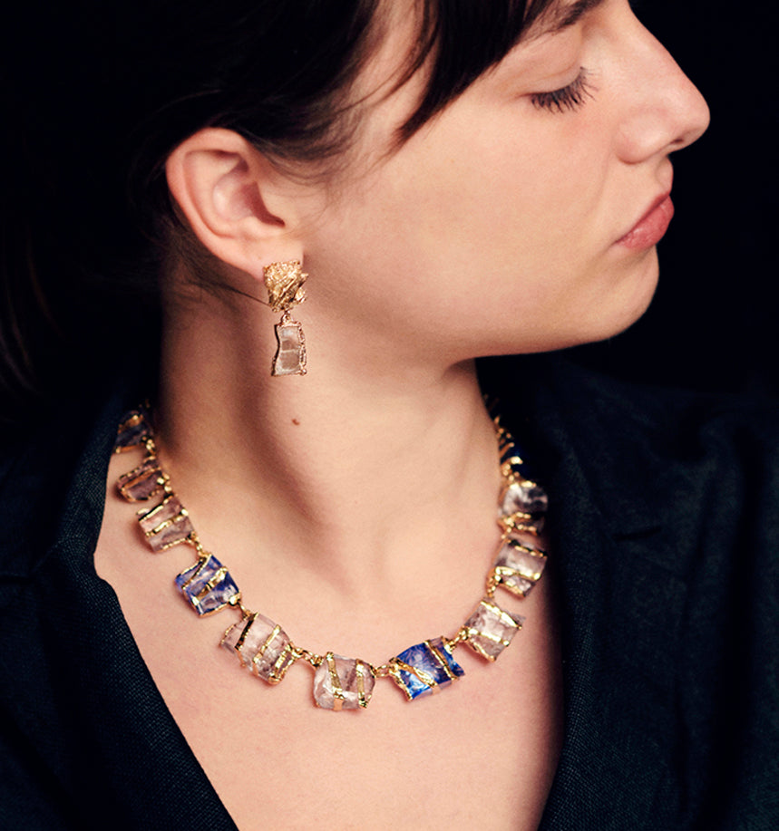 Pendentif Glass multicolore OR