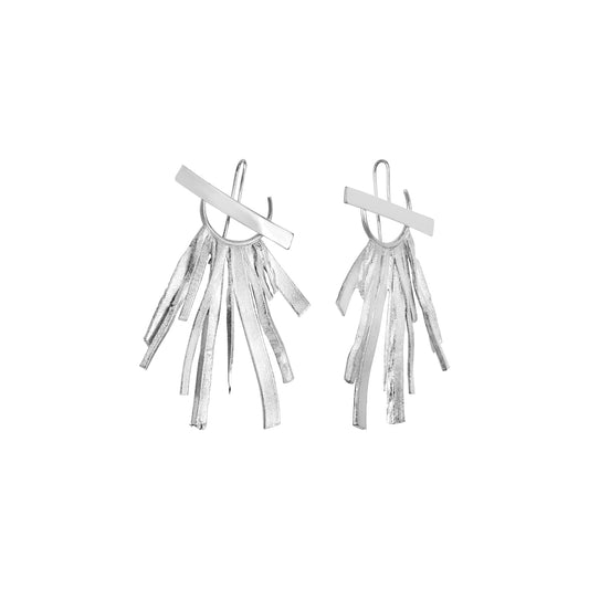 Boucles d'oreilles Plume vieil AR