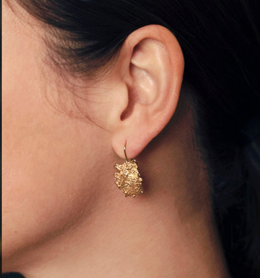 Boucles d'oreilles Écorces puce dormeuse 0R