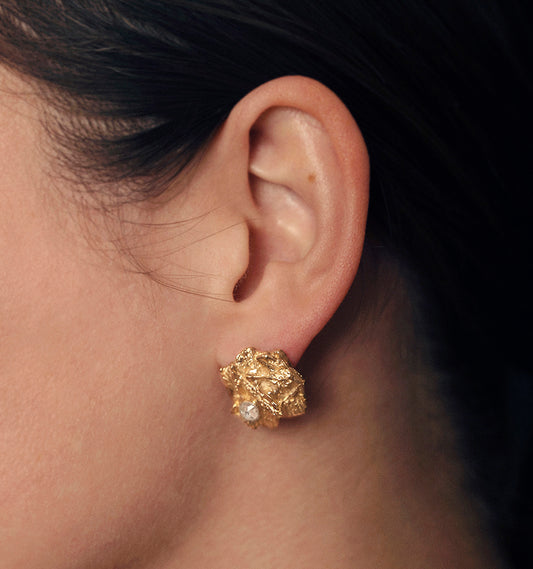 Boucles d'oreilles Écorces OR