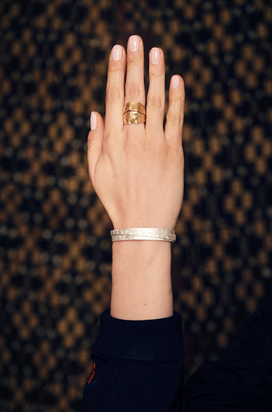 Bague Striées OR petite