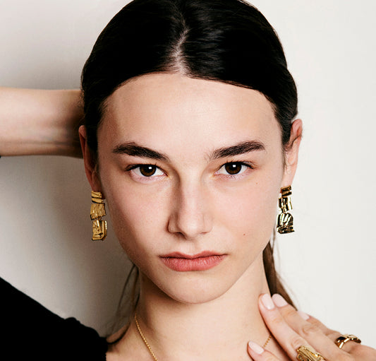 Boucles d'oreilles Mosaïc OR