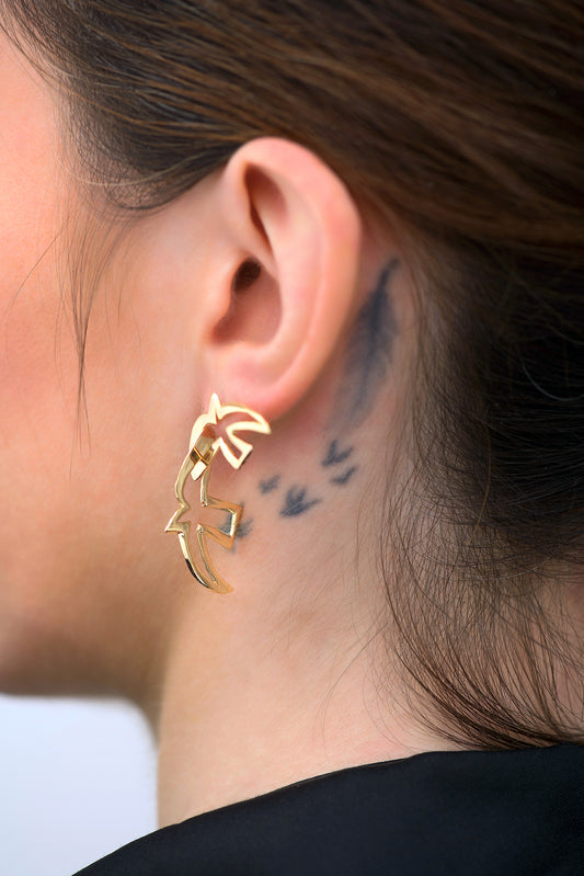 Boucles d'oreilles Birds OR