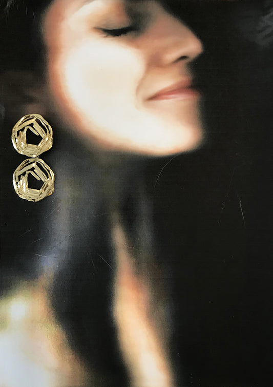 Boucles d'oreilles Winding Tige OR