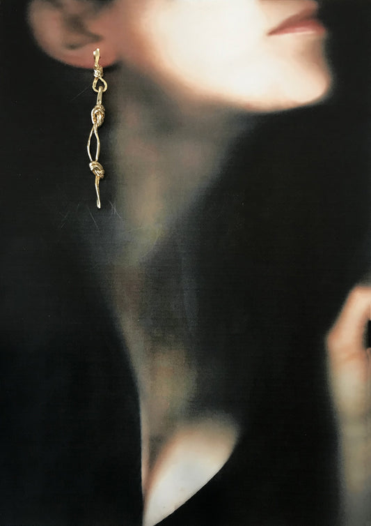 Boucles d'oreilles Double Bind OR