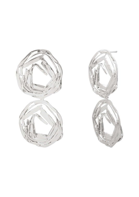 Boucles d'oreilles Winding Tige AR