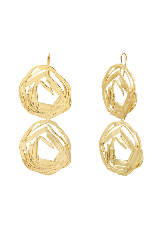 Boucles d'oreilles Winding Dormeuse OR