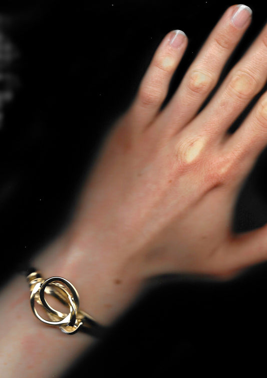 Bracelet Jonc Circle OR